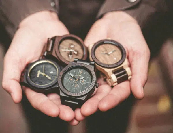 montre en bois