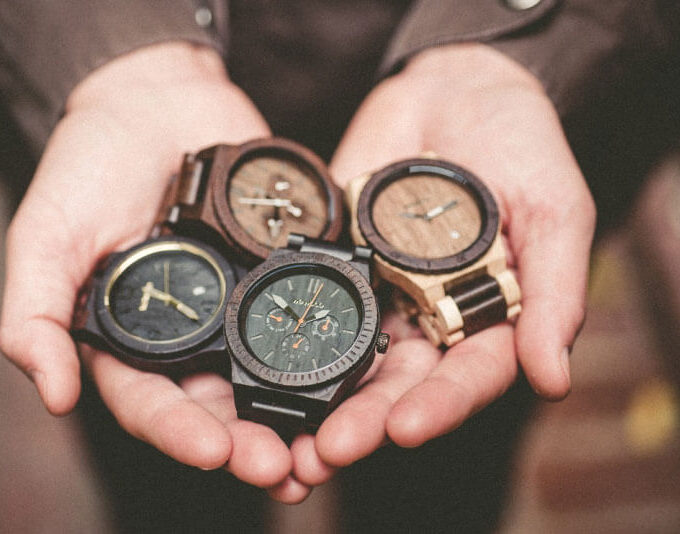 montre en bois