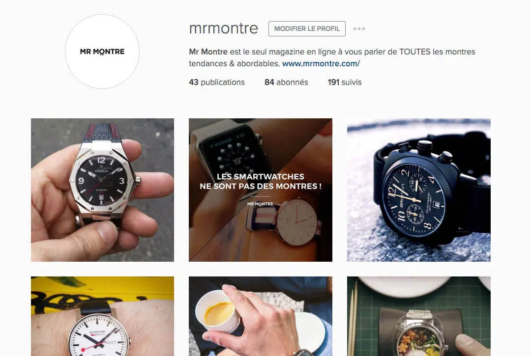 instagram montre