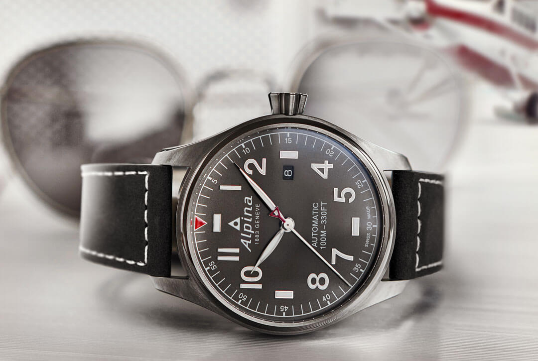 Startimer Pilot automatique Alpina titane