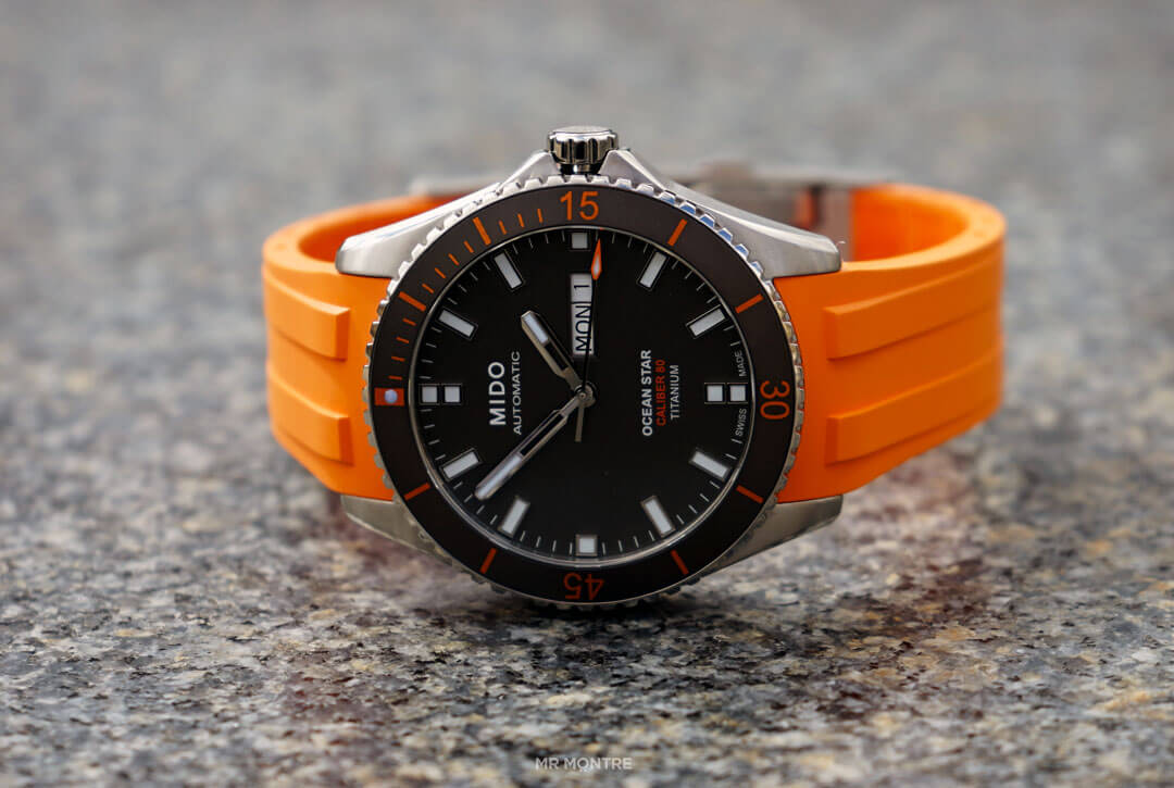 touch - Montre pour faire du sport avec orange touch - Page 2 Mido-Ocean-Star-Titanium