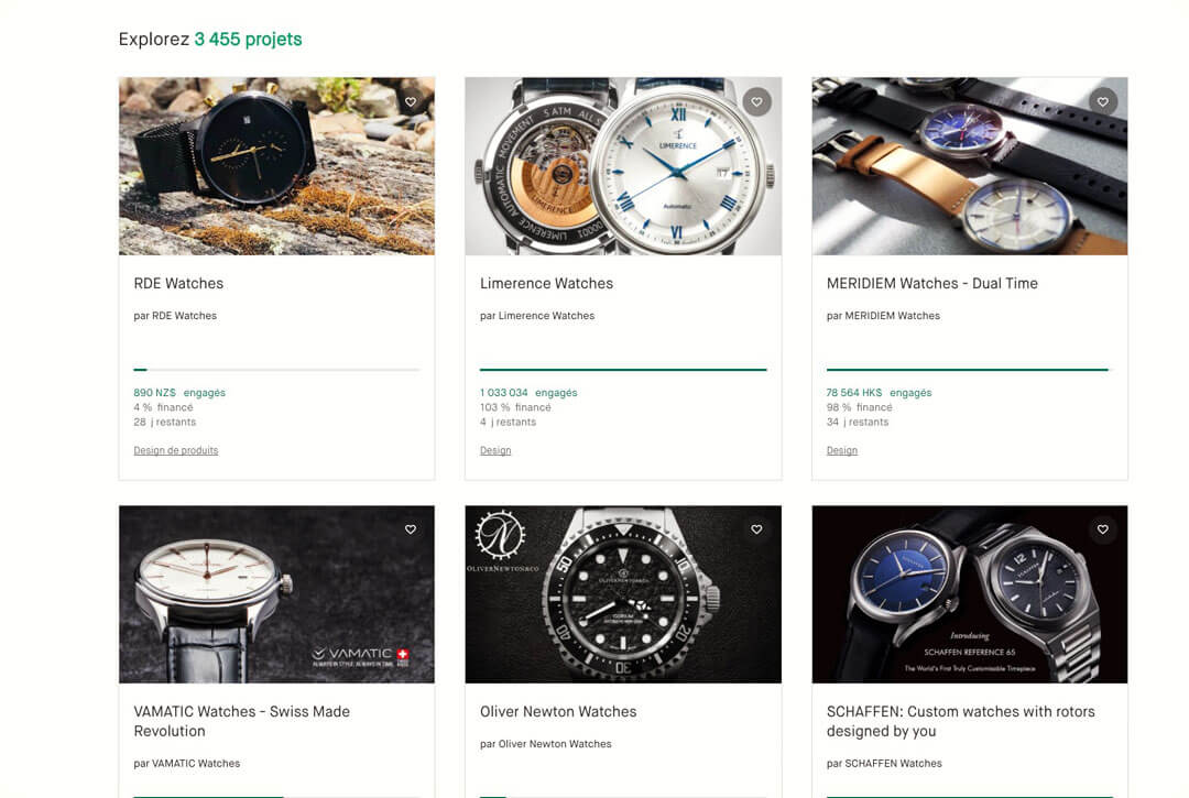 Crowdfunding, l’eldorado pour les nouvelles marques de montre