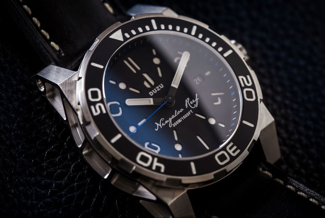 Ningaloo Reef, la plongeuse de Duzu Watches sur Kickstarter