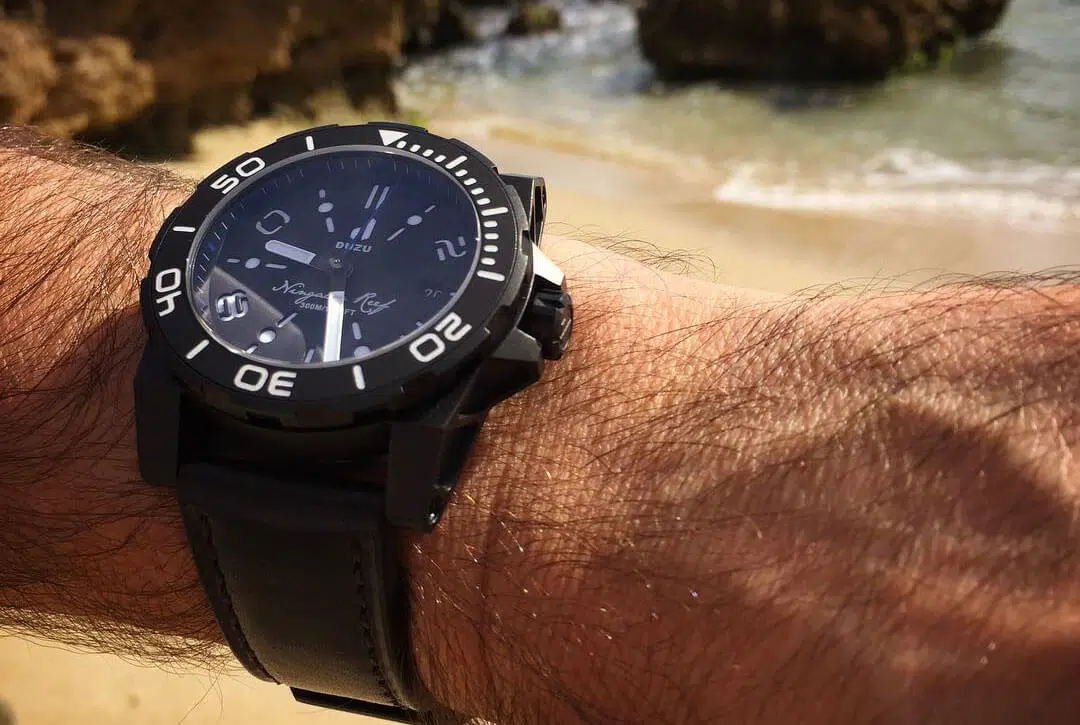 Ningaloo Reef, la plongeuse de Duzu Watches sur Kickstarter