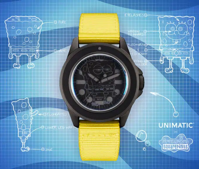 Une montre Bob l’éponge en édition limitée chez Unimatic
