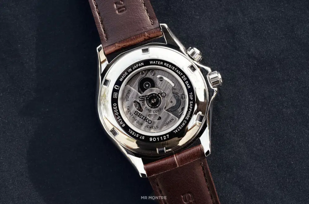 fond de boite de la seiko alpinist spbj1