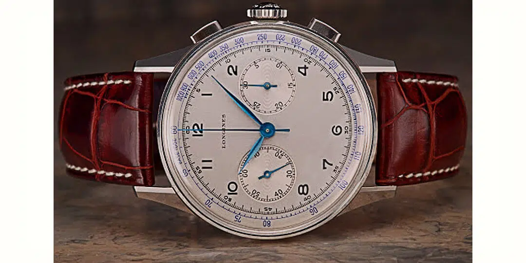 Longines 30CH, modèle acier, aiguilles bleuies