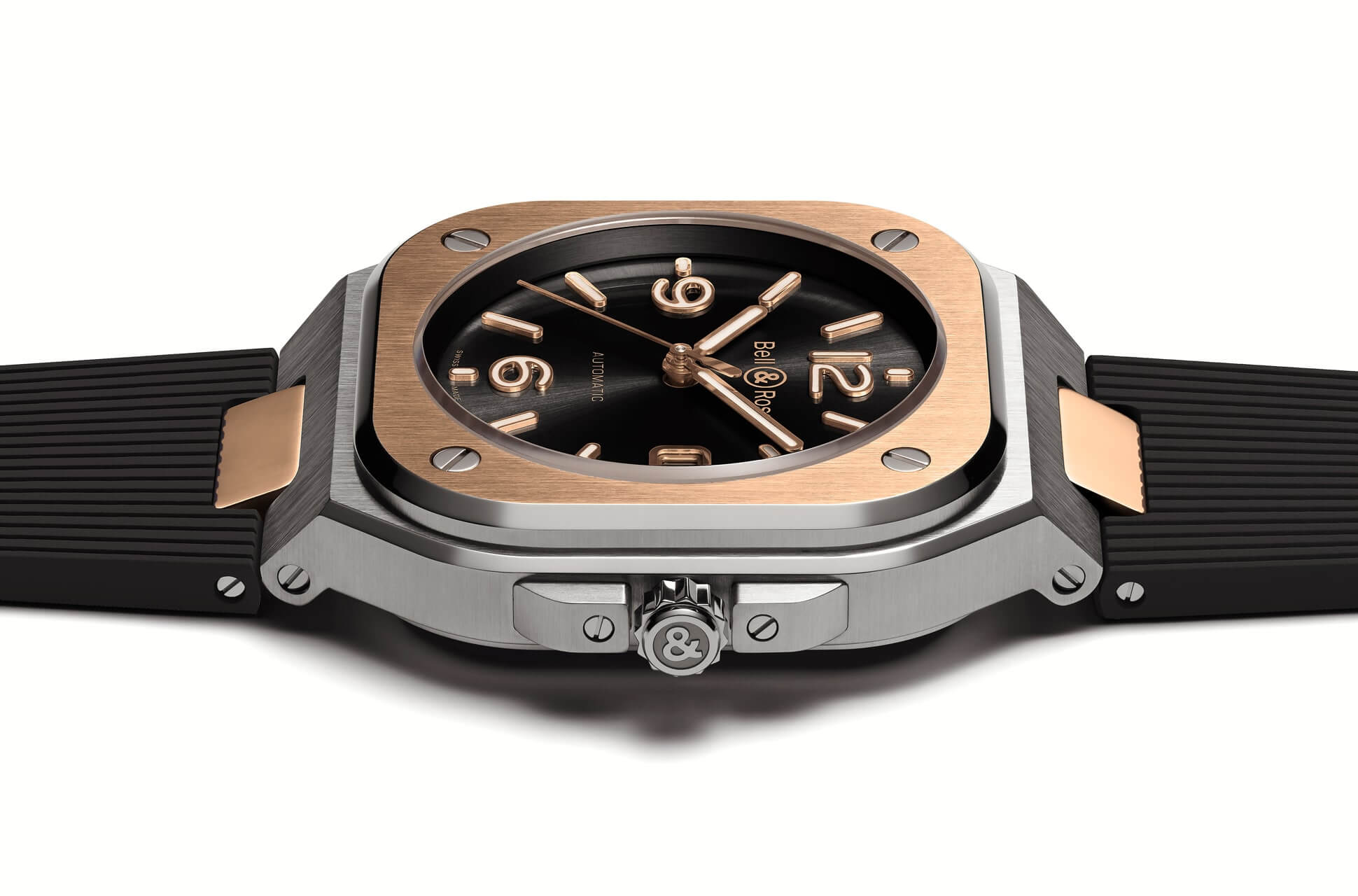 Bell & Ross BR 05 BLACK STEEL & GOLD