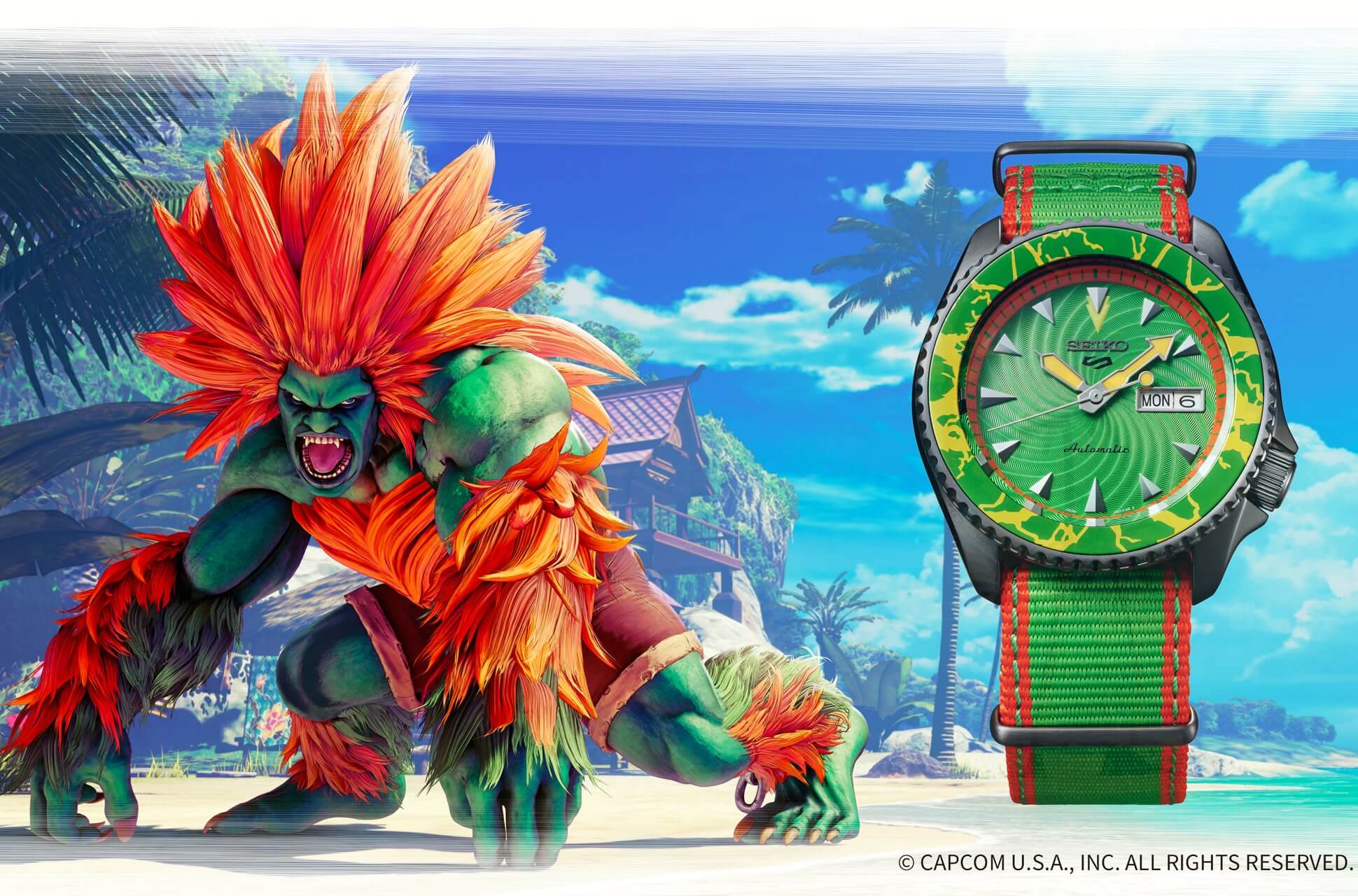 Seiko Five Sports Street Fighter 5 Blanka