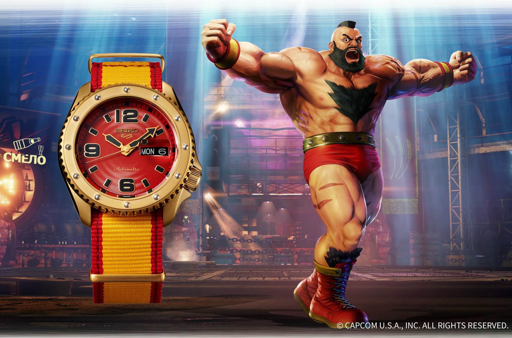 Seiko Five Sports Street Fighter 5 Zangief