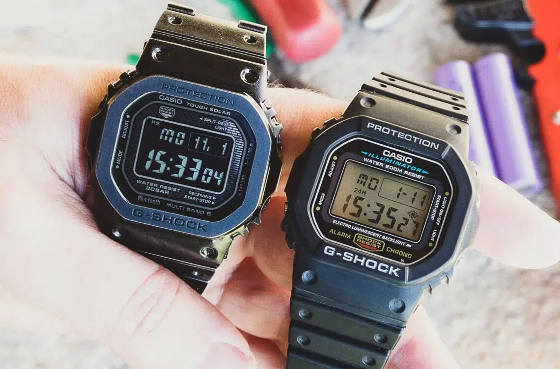 Des montres Casio G-SHOCK : Affichage positif vs négatif