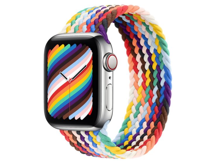 apple watch bracelet pride edition 2021 tresse 739x550