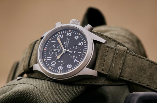 hamilton khaki field automatique chronographe une min