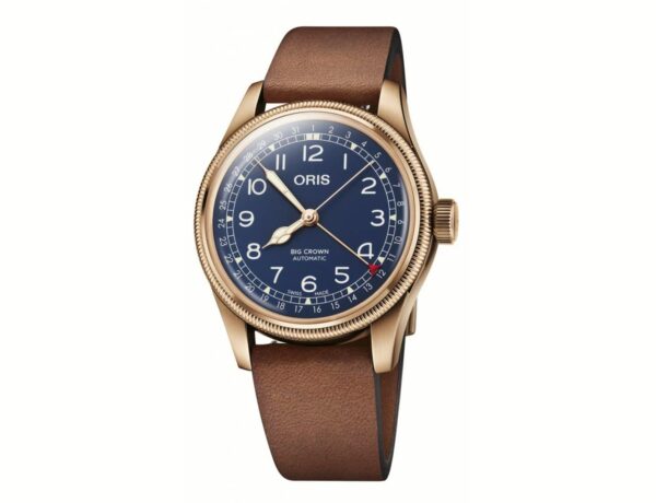 oris big crown pointer date bronze une min