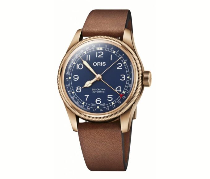 oris big crown pointer date bronze une min