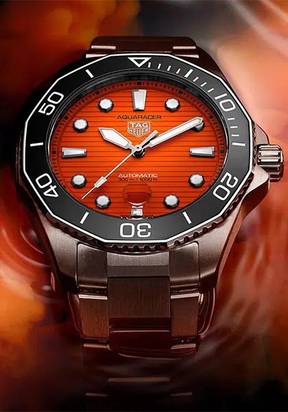 tag heuer aquaracer professional 300 orange diver 420x600