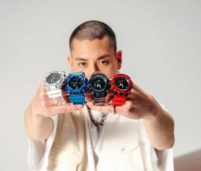 g shock skeleton sound wave series une min