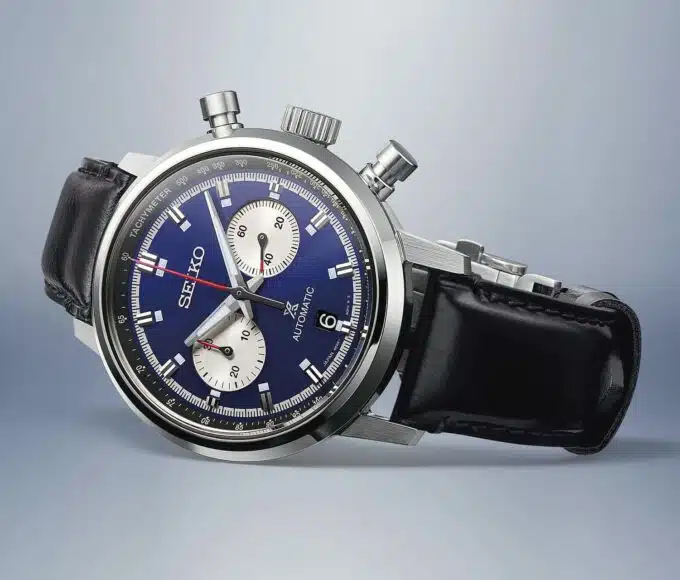 srq043 seiko prospex speedtimer chronograph blue dial 2022 une min