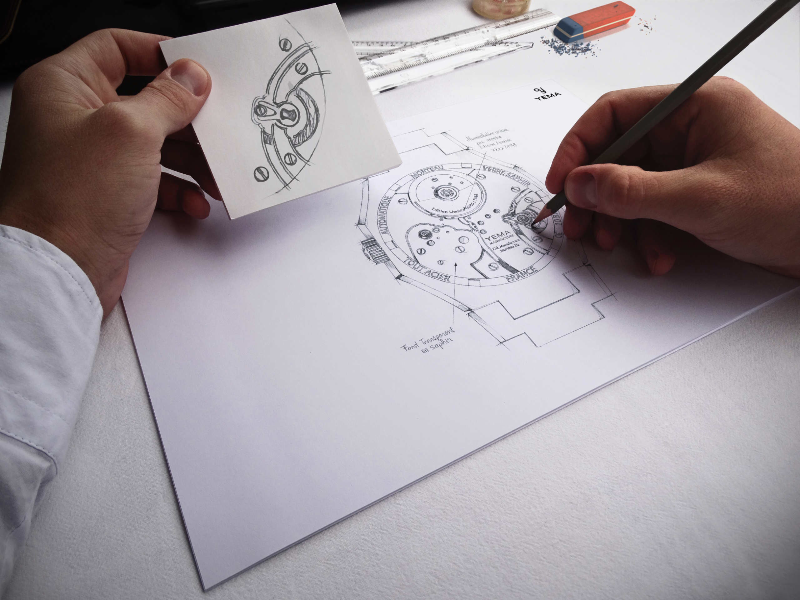 yema wristmaster traveller micro rotor drawing 4