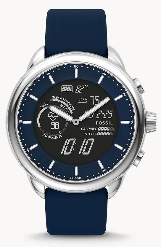 fossil gen 6 wellness hybrid blue