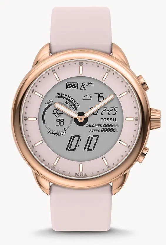 fossil gen 6 wellness hybrid pink