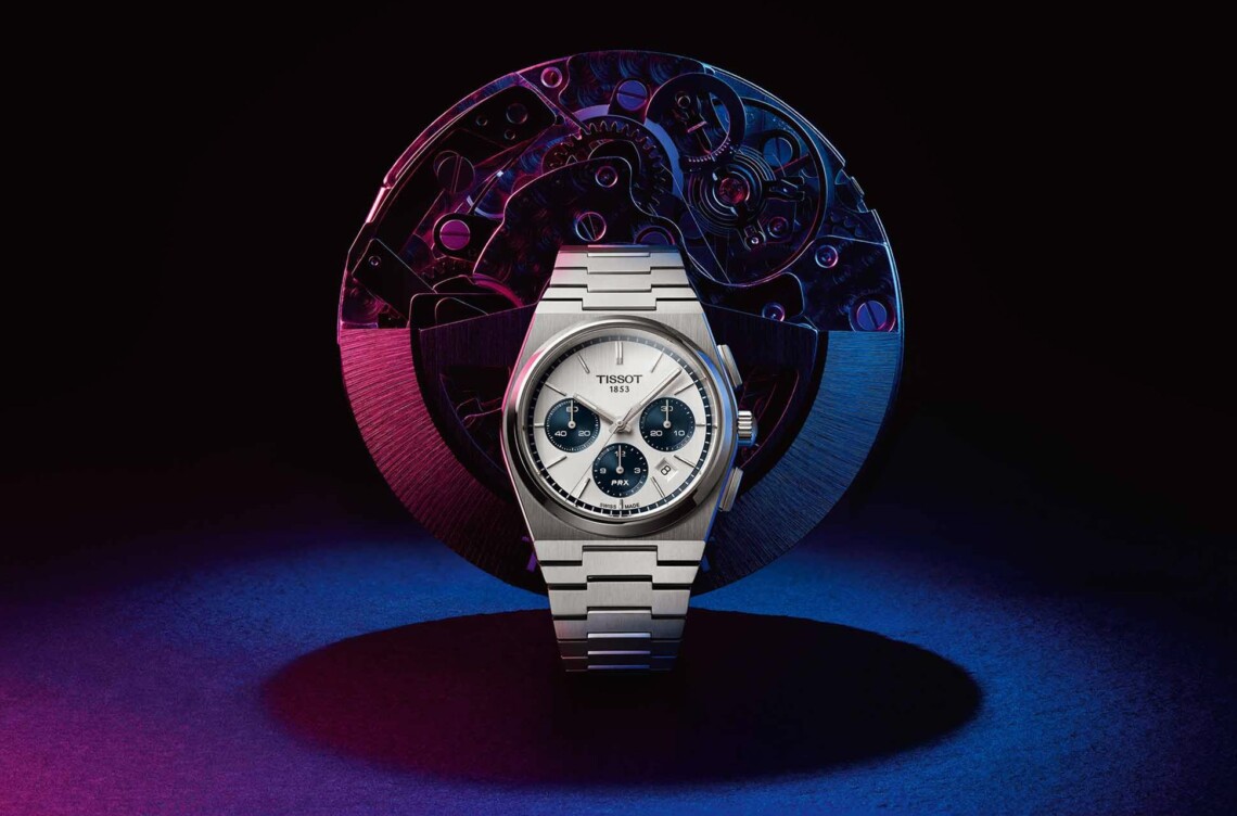 tissot prx chrono blue panda une min