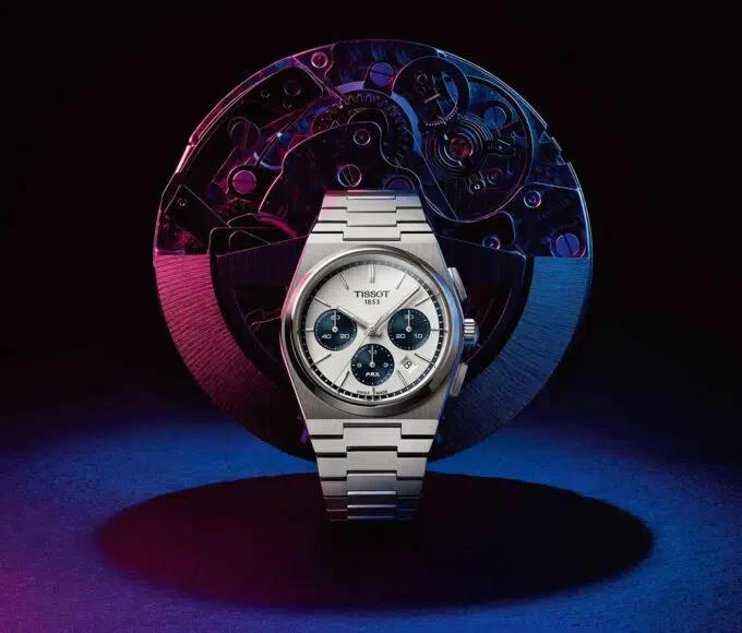tissot prx chrono blue panda une min