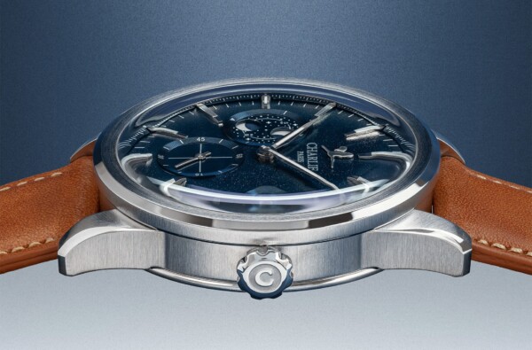 montre automatique française alliance phase de lune bleu une min