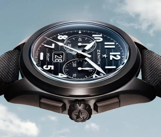 zenith pilot bigdate flyback une min