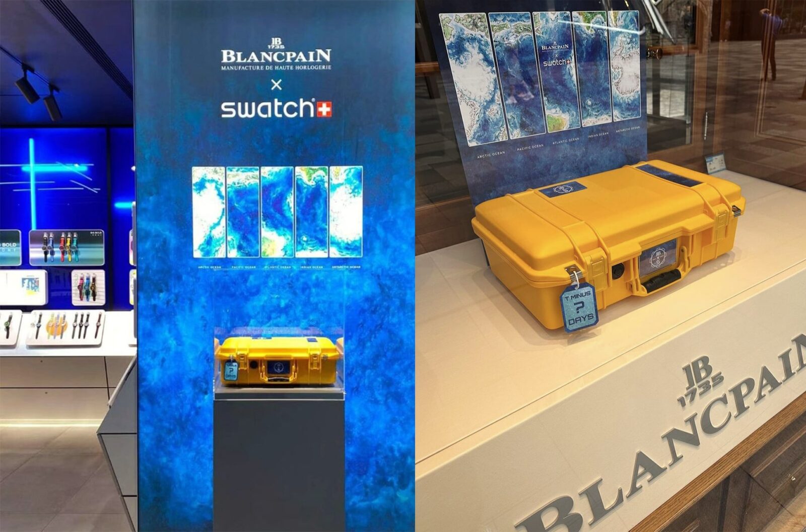 blanpain moonswatch une min