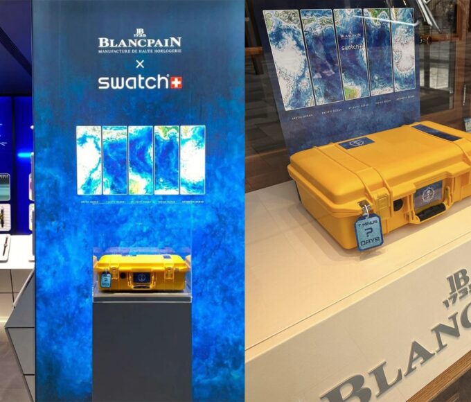 blanpain moonswatch une min
