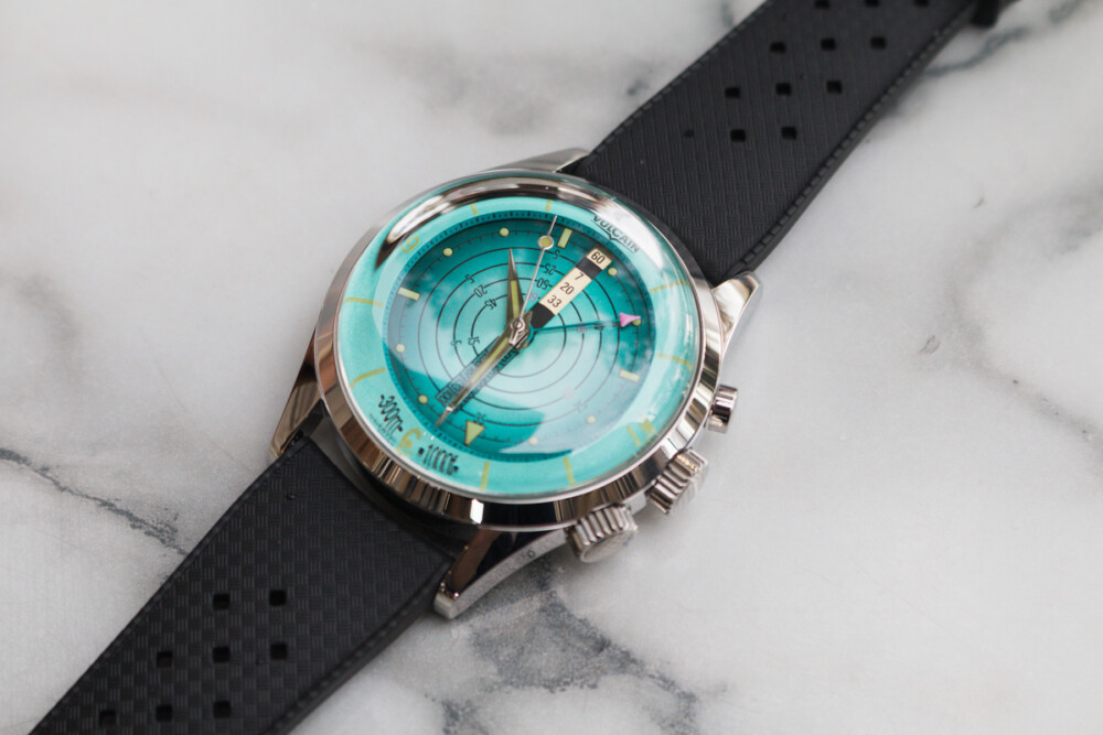 montre vulcain nautical heritage collaboration ocarat boitier