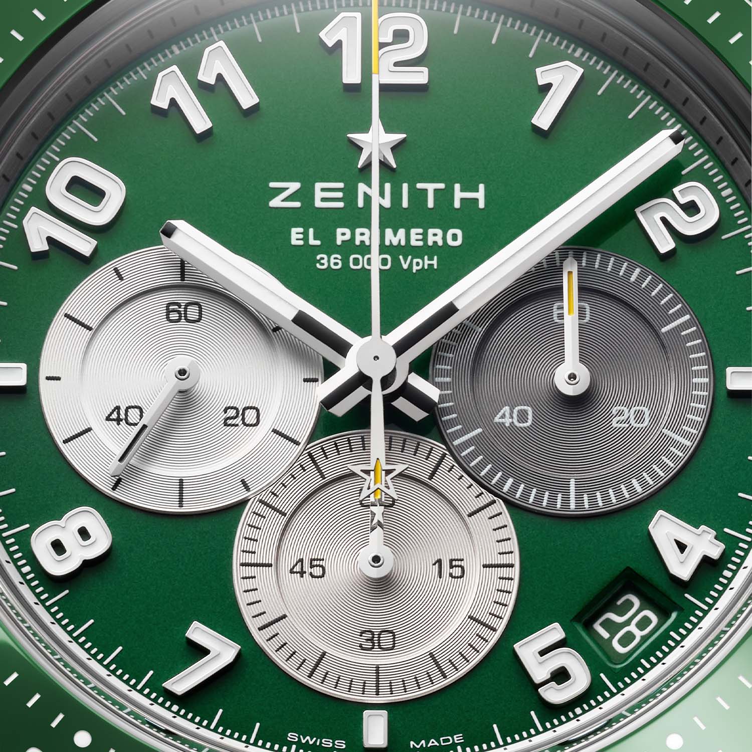 zenith chronomaster sport aaron rodgers edition green bezel dial 2