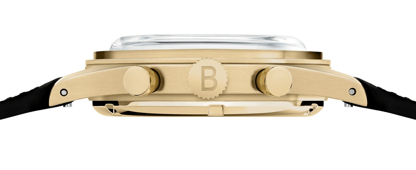 bicompax 002 gold pvd side