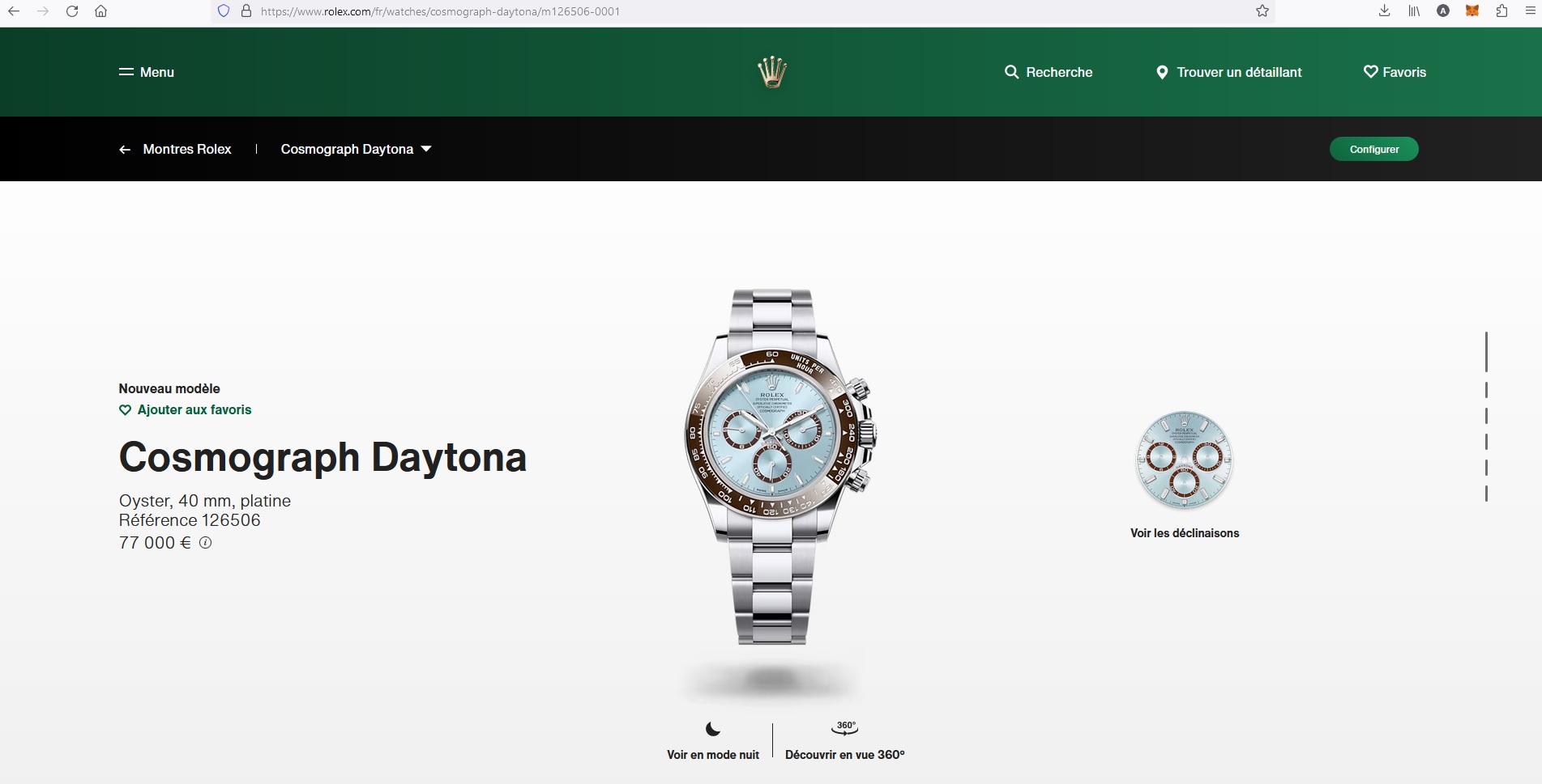 Rolex France et interdiction de vente en ligne presque 100