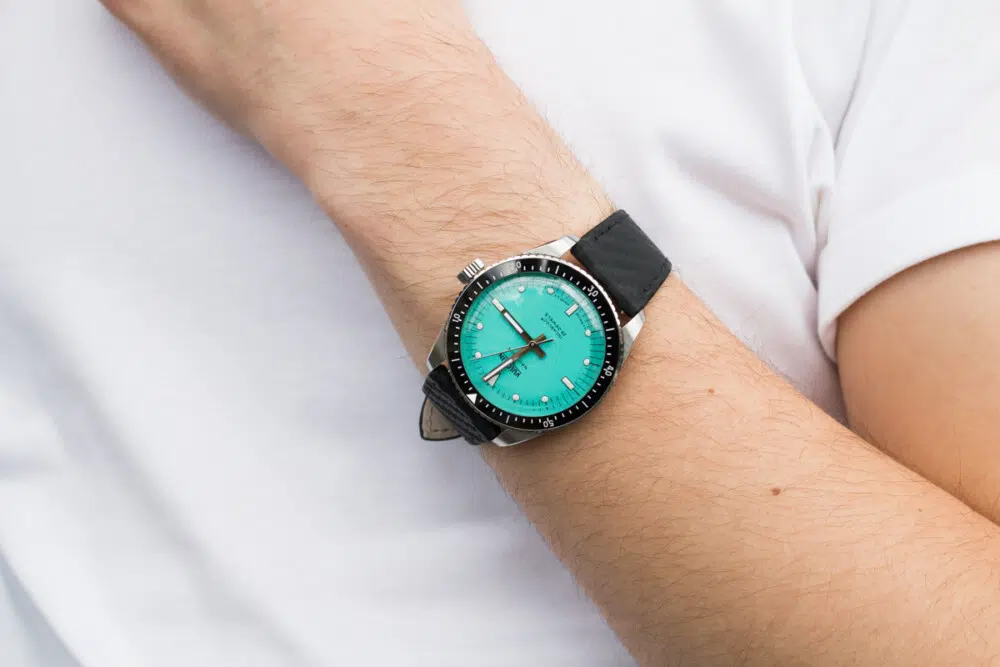 vulcain skindiver nautical turquoise ocarat portee copie vulcain skindiver nautical turquoise ocarat portee copie