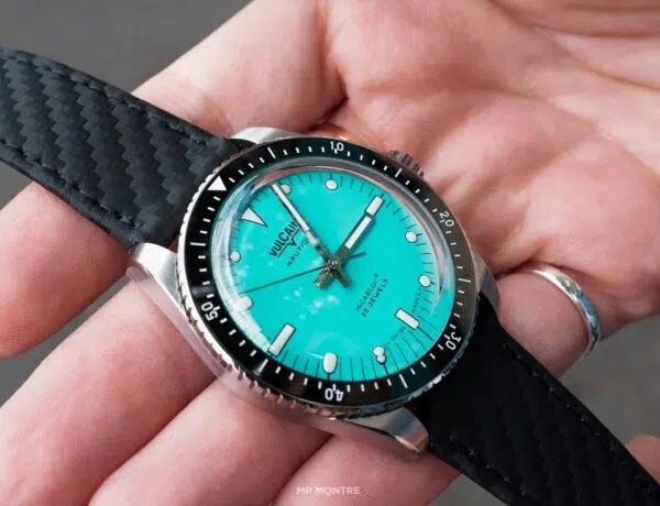 vulcain skindiver nautical turquoise ocarat prise en main