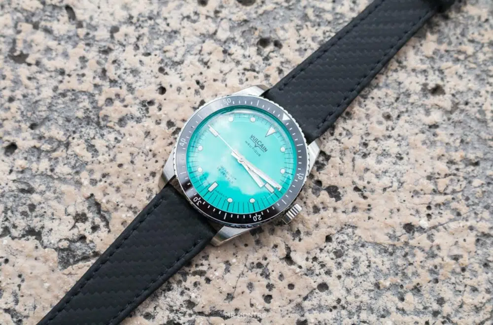 vulcain skindiver nautical turquoise ocarat vue generale vulcain skindiver nautical turquoise ocarat vue generale