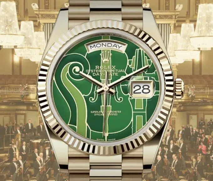 rolex vienna philharmonic day date dial une min