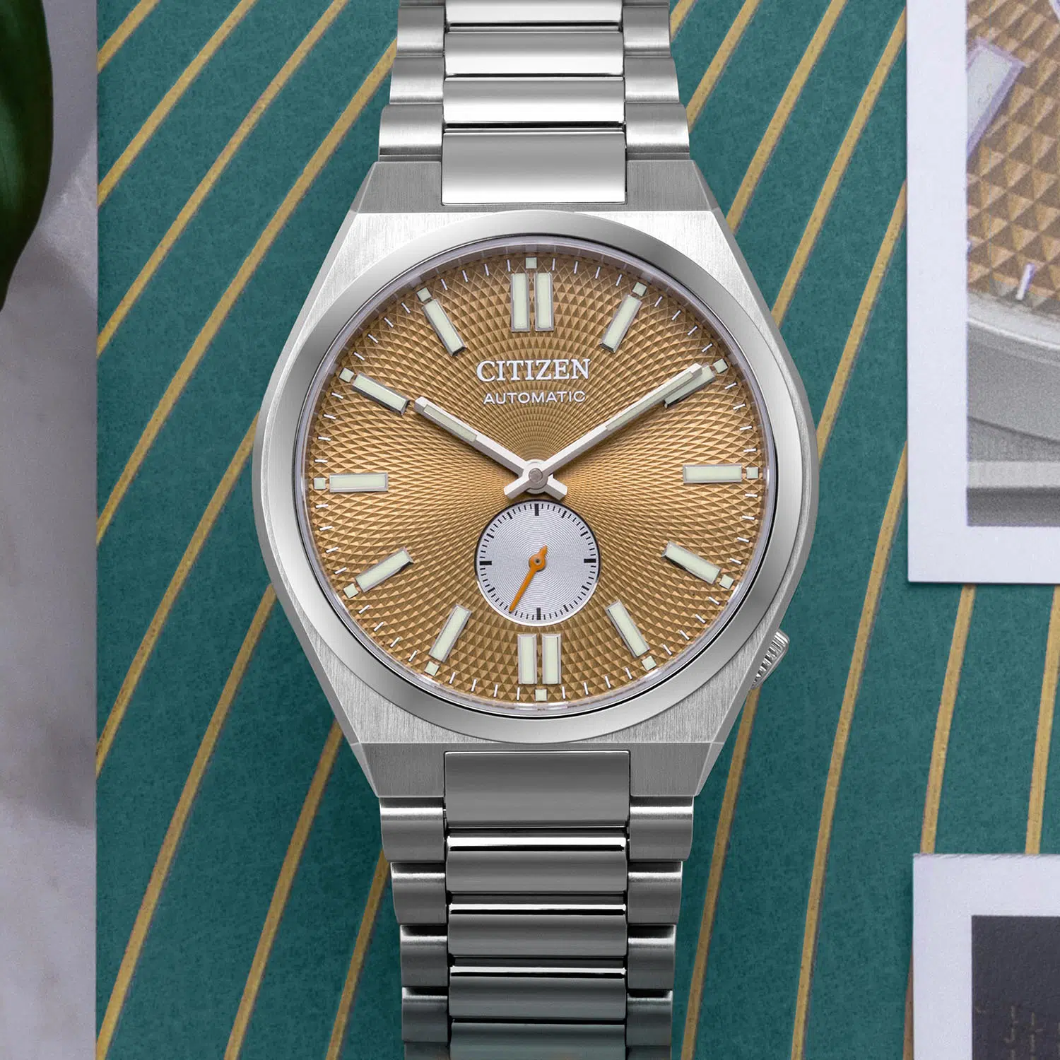 2024 citizen tsuyosa small second automatic salmon nk5010 51x 2