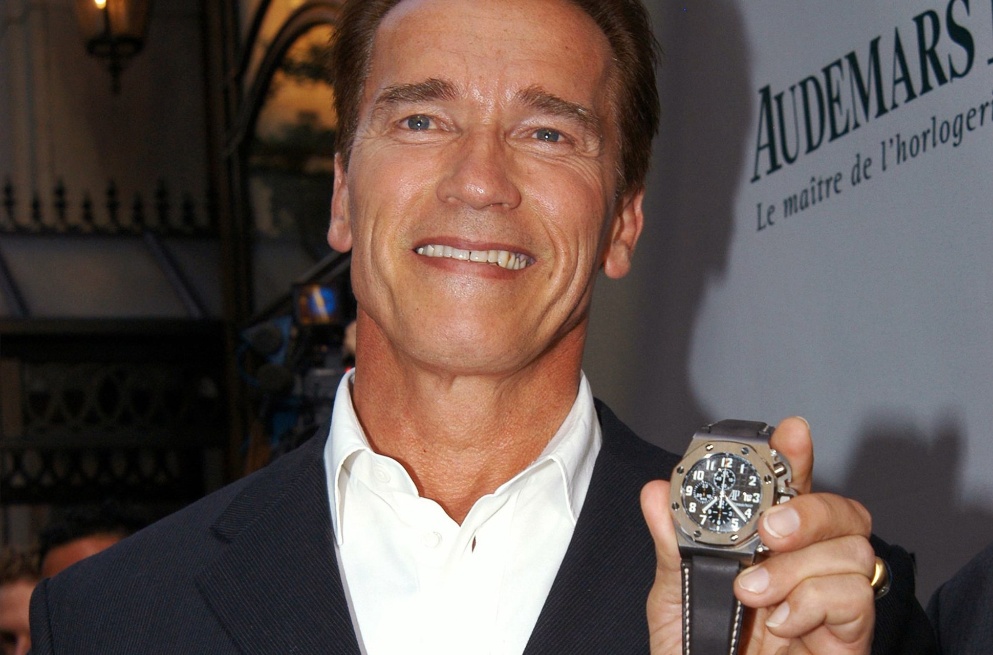 arnold schwarzenegger audemars piguet royal oak offshore 1 une min