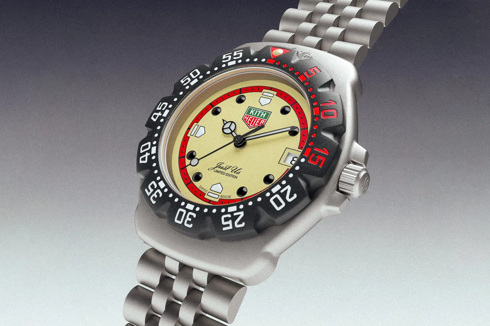 tag heuer formula 1 kith stainless steel profile