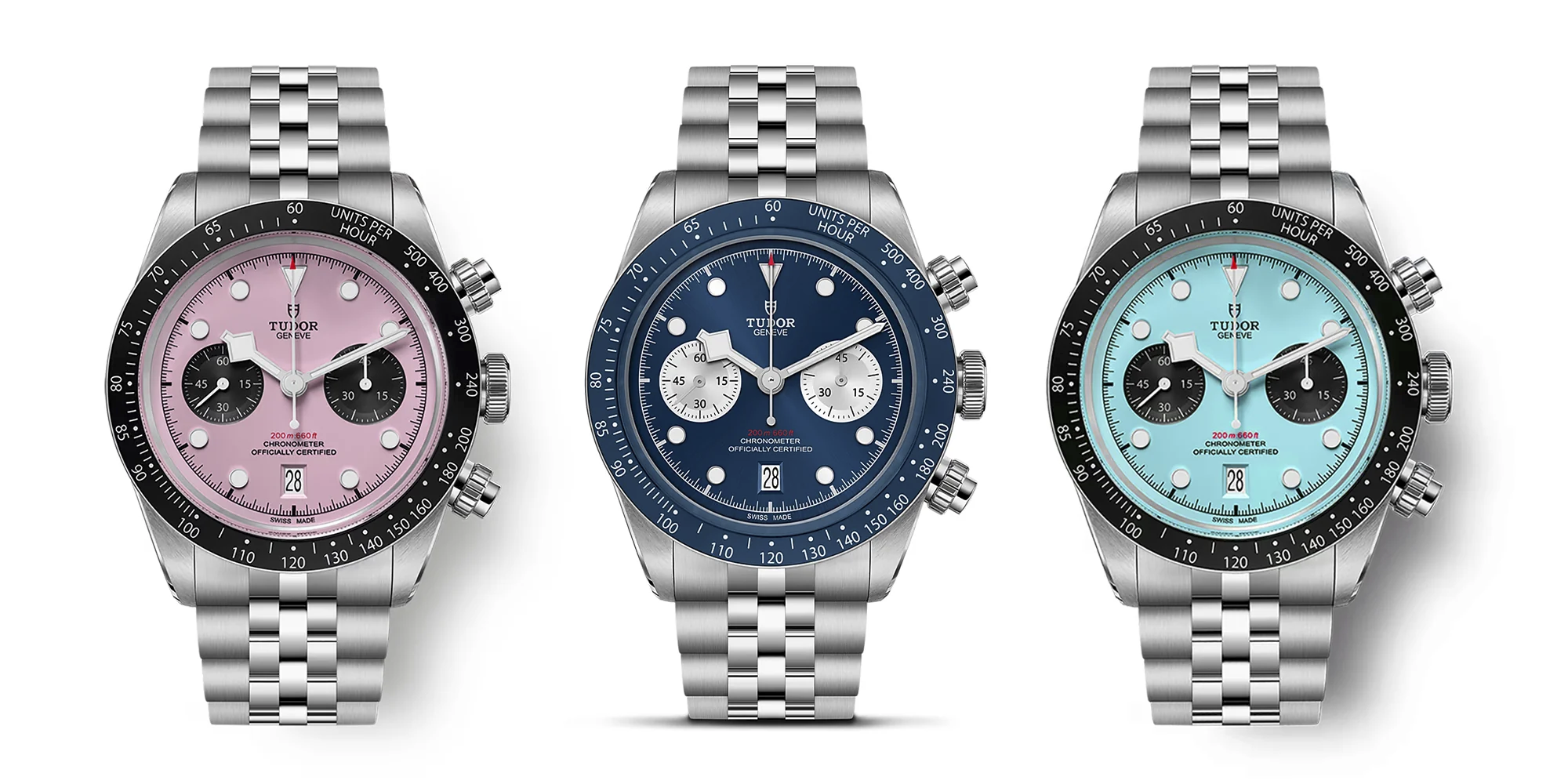 tudor black bay chrono turquoise all colors png