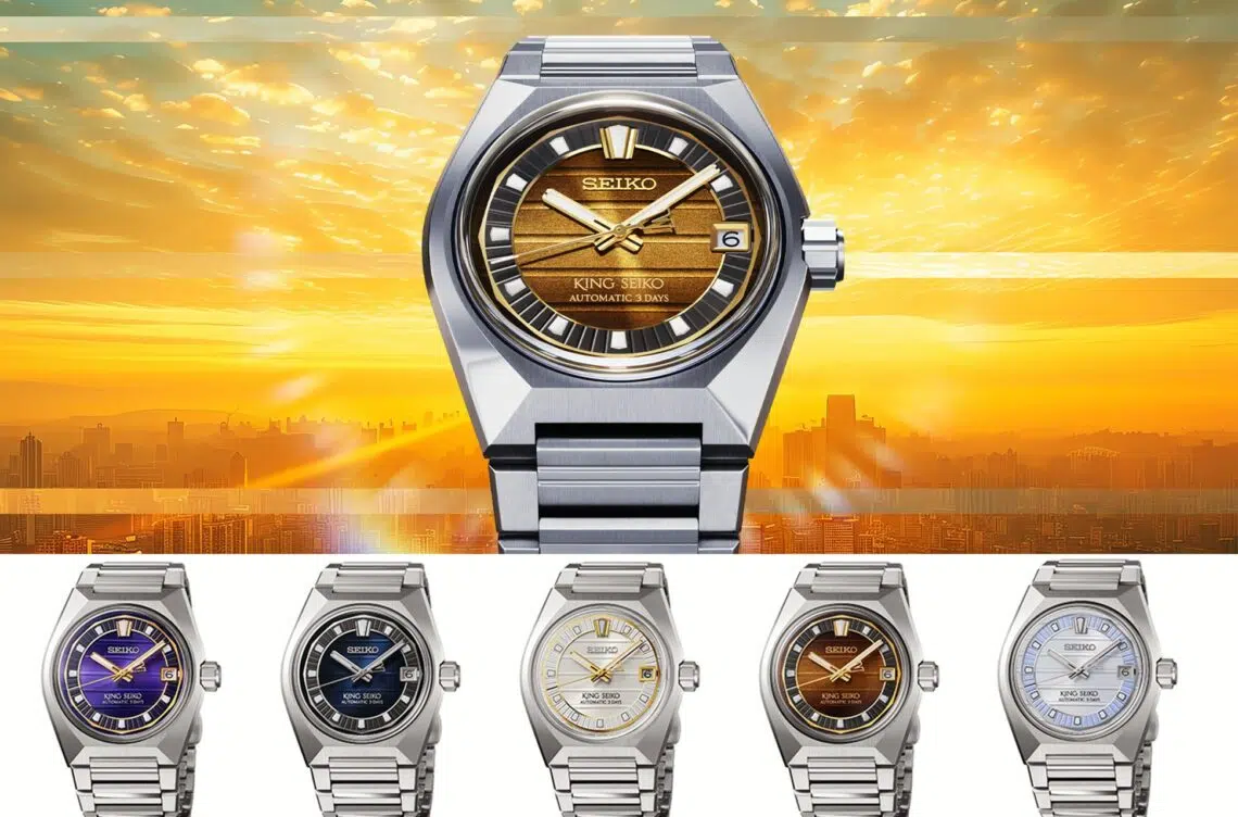 montre king seiko vanac automatic 8l cadran sunrise dore edition limitee collection une min