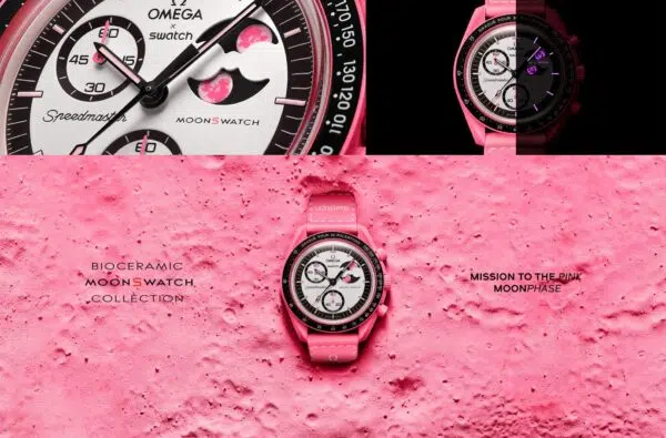 moonswatch mission to pink moonphase une min