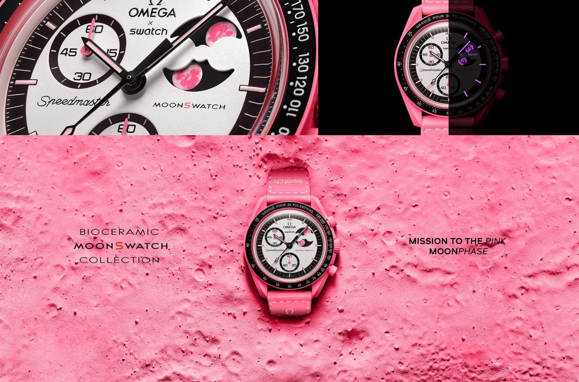 moonswatch mission to pink moonphase une min
