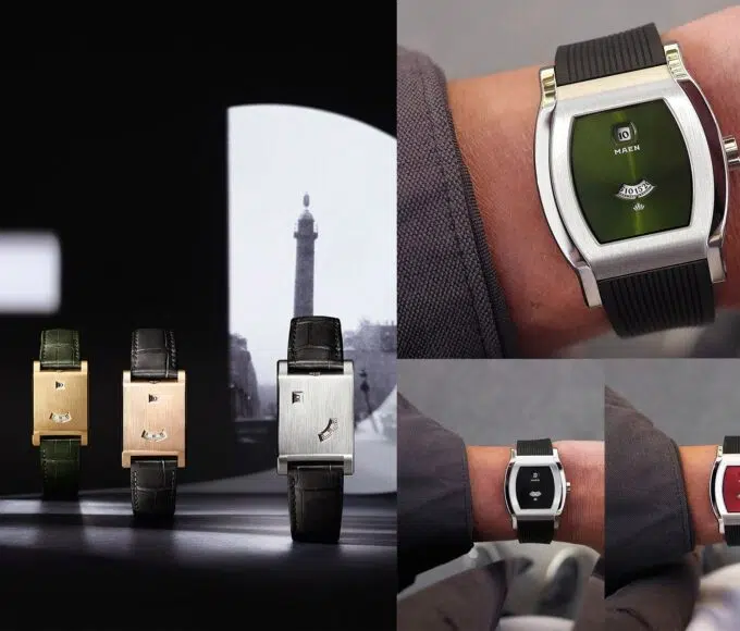 maen cartier montres a guichets une min