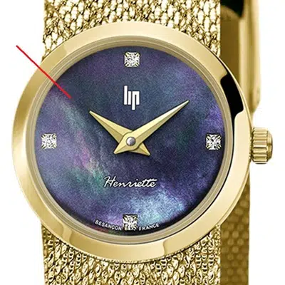 montre finition nacree