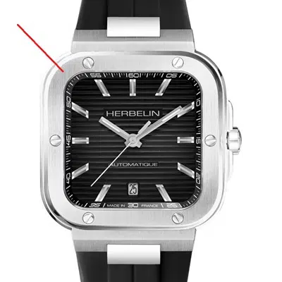 montre finition brossee