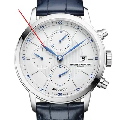 montre finition aiguilles bleuies